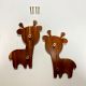 Handcrafted Acacia Wood Giraffe Handle Set